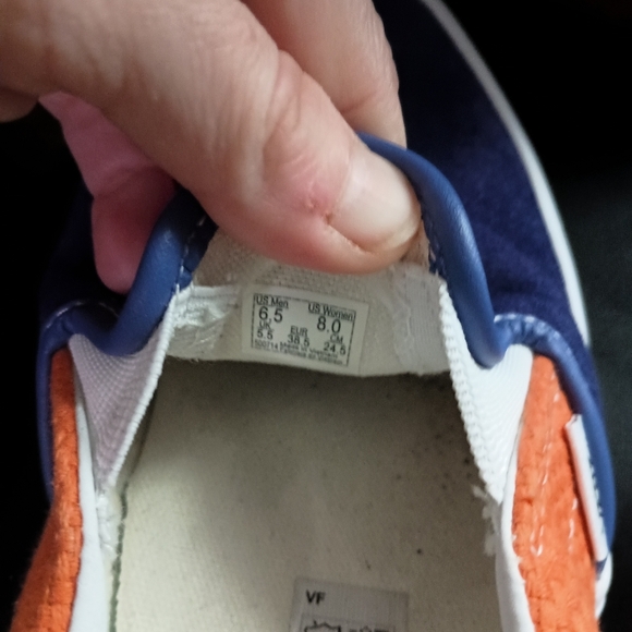 Vans Mens Purple and Orange Slip-On Sneakers_6.5 - Picture 8 of 8